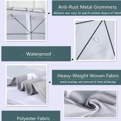 Aqua Essence Badezimmer-Arion Shower Curtain - Stylish Decorative Bathroom Accessory