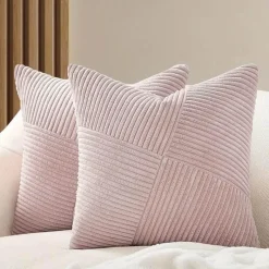 The Finishing Touch Wohndeko-Arlo Kissenbezug – gemütlicher, gerippter, dekorativer Kissenbezug