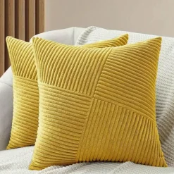 The Finishing Touch Wohndeko-Arlo Kissenbezug – gemütlicher, gerippter, dekorativer Kissenbezug