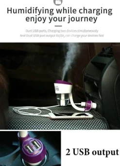 The Relaxation Nook Autozubehör|Automobilindustrie-Aromatherapie-Diffusor fürs Auto – Luftbefeuchter mit ätherischen Ölen