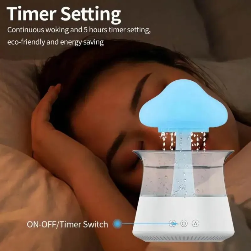 Decor Beleuchtung-Aromatherapie-Diffusorlampe – Entspannendes Wolkenregenlicht