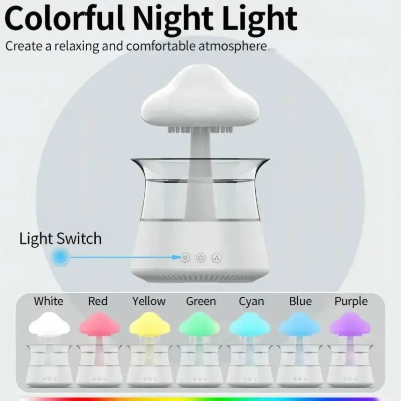 Decor Beleuchtung-Aromatherapie-Diffusorlampe – Entspannendes Wolkenregenlicht