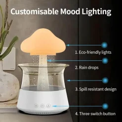 Decor Beleuchtung-Aromatherapie-Diffusorlampe – Entspannendes Wolkenregenlicht