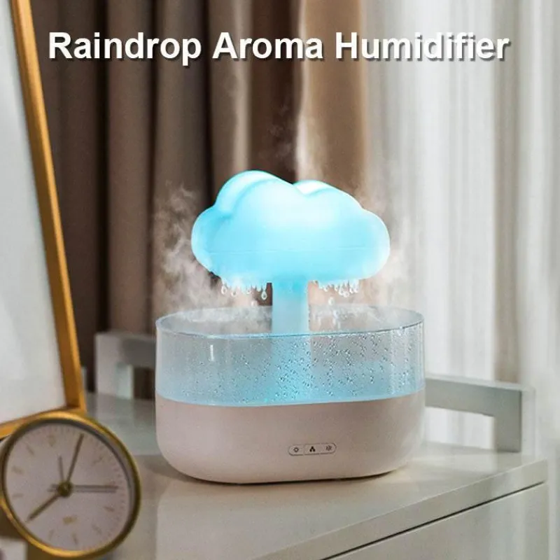 Bright Accents Beleuchtung-Aromatherapie-Luftbefeuchter – Diffusor für ätherische Öle „Raindrop“