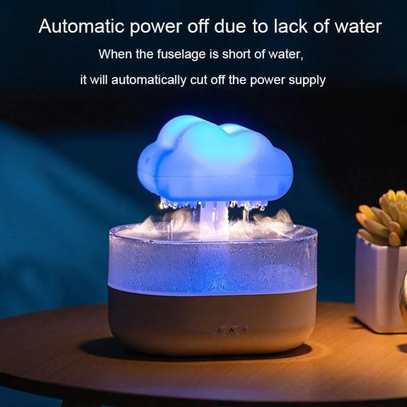 Bright Accents Beleuchtung-Aromatherapie-Luftbefeuchter – Diffusor für ätherische Öle „Raindrop“