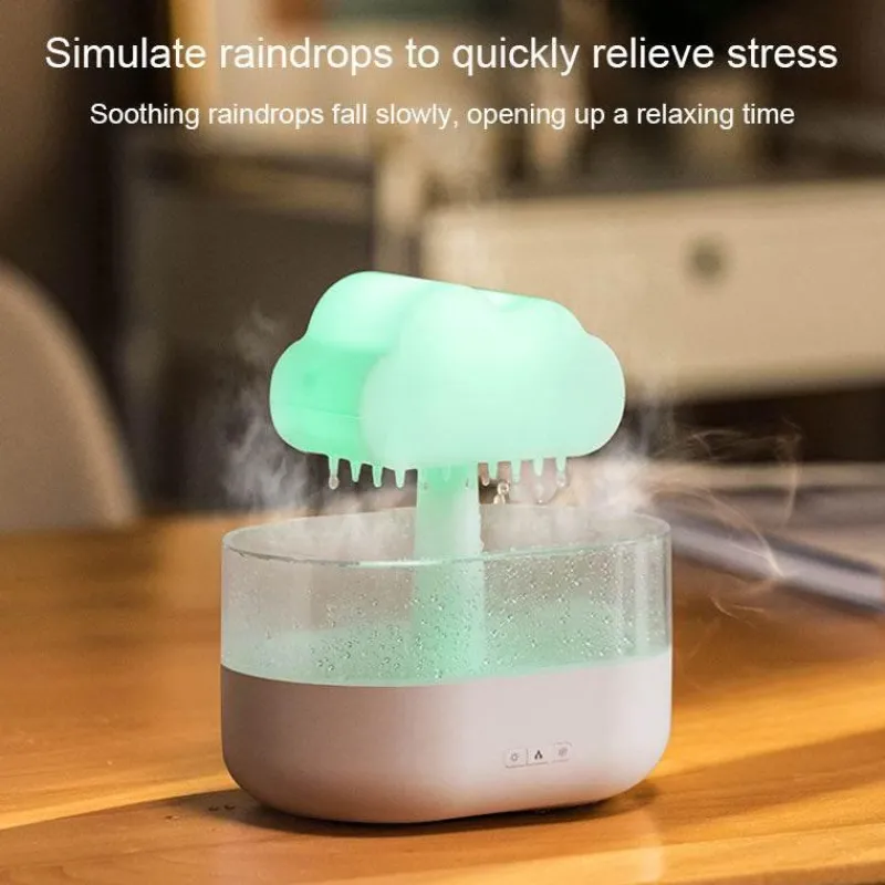 Bright Accents Beleuchtung-Aromatherapie-Luftbefeuchter – Diffusor für ätherische Öle „Raindrop“