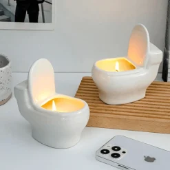 Comfort u0026 Style Beleuchtung-Aromatherapie-Toilettenkerze – Lustige Duftkerze