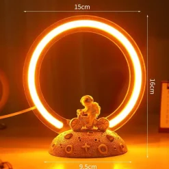 Bright Accents Beleuchtung-Astronauten-Fahrrad-Nachtlicht – Weltraum-Dekor