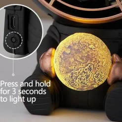 Glow u0026 Shade Beleuchtung-Astronauten-Nachtlampe – LED-Licht mit Weltraummotiv