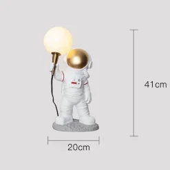 Glow u0026 Shade Beleuchtung-Astronauten-Tischlampe – Weltraumdekor aus Kunstharz