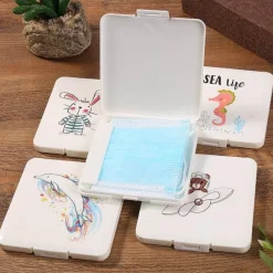 The Relaxation Nook Gesundheits-Gadgets|Gesundheits- Und Entspannungstools-Aufbewahrungsbox für Cartoon-Masken – süßer Organizer für Masken