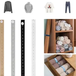 Tom Küche & Esszimmer-Aufbewahrungstaschen mit Gummiband – Kleider-Organizer für Schals, Hemden und Hosen