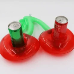 Nomad Gear Camping Im Freien|Outdoor-Artikel-Aufblasbarer Getränkehalter für den Pool mit Kirschmotiv – Sommer-Schwimmzubehör