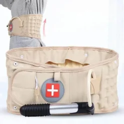 The Relaxation Nook Massageprodukte|Gesundheits-Gadgets-Aufblasbarer Lendenstützgürtel mit Massagegerät – Hilfe zur Linderung von Rückenschmerzen