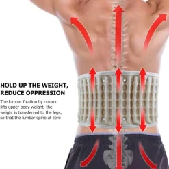 The Relaxation Nook Massageprodukte|Gesundheits-Gadgets-Aufblasbarer Lendenstützgürtel mit Massagegerät – Hilfe zur Linderung von Rückenschmerzen