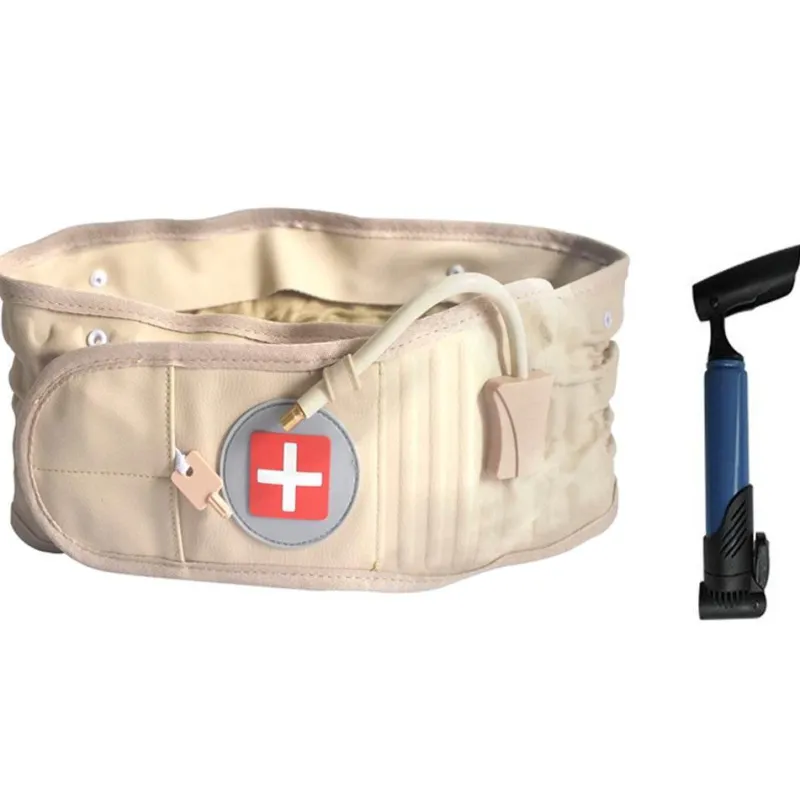 The Relaxation Nook Massageprodukte|Gesundheits-Gadgets-Aufblasbarer Lendenstützgürtel mit Massagegerät – Hilfe zur Linderung von Rückenschmerzen