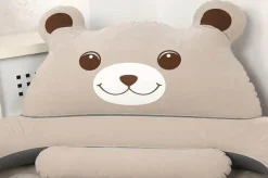 Kinder Comfort u0026 Style Kinderzimmermöbel-Aufblasbares Bärenbett mit Rückenlehne – Bequemes Cartoon-Design