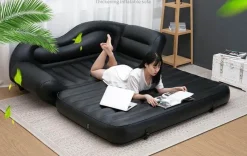 Nomad Gear Camping Im Freien|Möbel-Aufblasbares Doppel-Liegesofa – Bequeme Lazy Couch für den Heimgebrauch