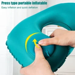 Wild u0026 Free Gear Autozubehör|Automobilindustrie-Aufblasbares Nackenkissen – leicht aufzupumpendes Reisestützkissen