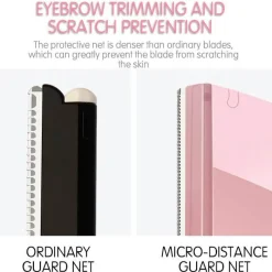 PureGlow Frauenpflege|Körperpflege-Augenbrauentrimmer – Tragbares, scharfes Rasierwerkzeug