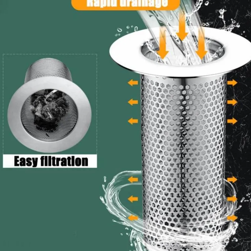 Tranquil Waters Badezimmer-Auslaufsicherer Abflussfilter – Schutz für die Küchenspüle