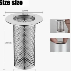 Tranquil Waters Badezimmer-Auslaufsicherer Abflussfilter – Schutz für die Küchenspüle