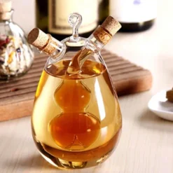 The Decor Haven Küche & Esszimmer-Auslaufsicherer 2-in-1-Ölflaschenspender