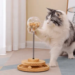 TailTrend Haustierspielzeug-Auslaufsicherer Puzzlebecher mit Food Ball-Utensilien für einfaches Essen unterwegs
