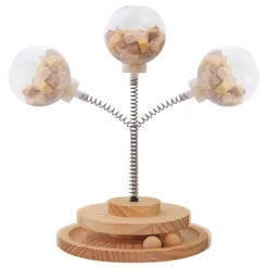 TailTrend Haustierspielzeug-Auslaufsicherer Puzzlebecher mit Food Ball-Utensilien für einfaches Essen unterwegs