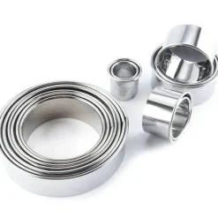 Tom Küche & Esszimmer-Ausstechformen-Set aus Edelstahl – Runde Backwerkzeuge