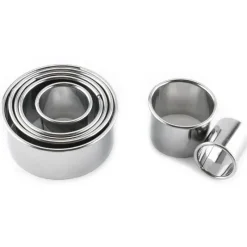 Tom Küche & Esszimmer-Ausstechformen-Set aus Edelstahl – Runde Backwerkzeuge