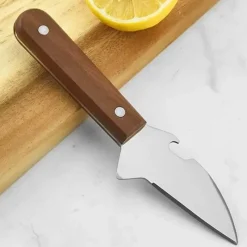 Tom Küche & Esszimmer-Austernmesser mit Holzgriff zum einfachen Öffnen von Meeresfrüchten