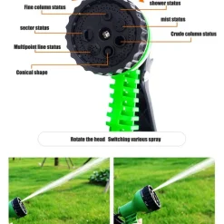 Adventure Basecamp Autopflege|Autozubehör-Ausziehbare Gartenschlauch-Sprühpistole – Easy Flow Bewässerungswerkzeug