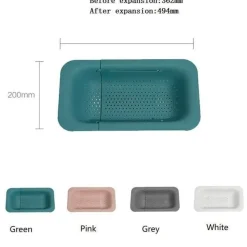 The Decor Haven Küche & Esszimmer-Ausziehbarer Küchenabtropfkorb – Stilvoller Küchenorganizer