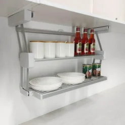 The Decor Haven Küche & Esszimmer-Ausziehbares Küchenschrank-Organizer-Regal – platzsparende Aufbewahrungslösung