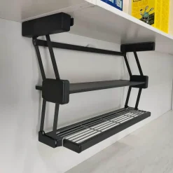 The Decor Haven Küche & Esszimmer-Ausziehbares Küchenschrank-Organizer-Regal – platzsparende Aufbewahrungslösung