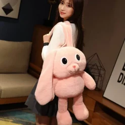 The Decor Haven Babyspielzeug-Ausziehbares Plüsch-Cartoon-Kaninchenspielzeug - Weiches Stofftier