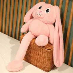 The Decor Haven Babyspielzeug-Ausziehbares Plüsch-Cartoon-Kaninchenspielzeug - Weiches Stofftier