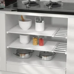 Tranquil Waters Badezimmer|Möbel-Ausziehbares Schrank-Organizer-Regal – platzsparende Aufbewahrungslösung