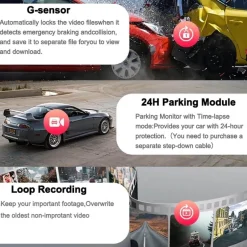 Wild u0026 Free Gear Autozubehör|Automobilindustrie-Auto-Dashcam – Sicheres Fahren, Parkmonitor