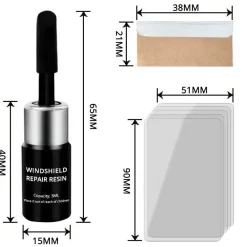 Wild u0026 Free Gear Autozubehör|Automobilindustrie-Autoglas-Reparaturwerkzeug – Windschutzscheiben-Befestigungssatz