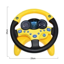 The Decor Haven Babyspielzeug-Auto-Lenkrad-Spielzeug – Elektrisches Simulationsspielset für Kinder