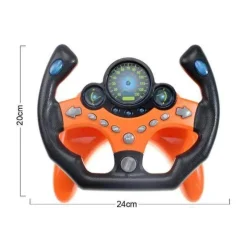 The Decor Haven Babyspielzeug-Auto-Lenkrad-Spielzeug – Elektrisches Simulationsspielset für Kinder