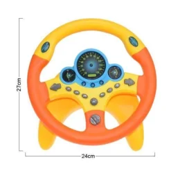 The Decor Haven Babyspielzeug-Auto-Lenkrad-Spielzeug – Elektrisches Simulationsspielset für Kinder