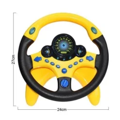 The Decor Haven Babyspielzeug-Auto-Lenkrad-Spielzeug – Elektrisches Simulationsspielset für Kinder