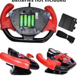 The Decor Haven Babyspielzeug-Auto-Lenkrad-Spielzeug – Elektrisches Simulationsspielset für Kinder