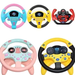 The Decor Haven Babyspielzeug-Auto-Lenkrad-Spielzeug – Elektrisches Simulationsspielset für Kinder