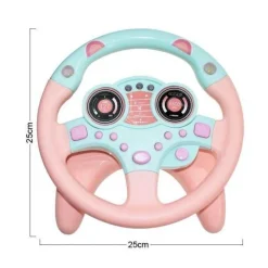 The Decor Haven Babyspielzeug-Auto-Lenkrad-Spielzeug – Elektrisches Simulationsspielset für Kinder