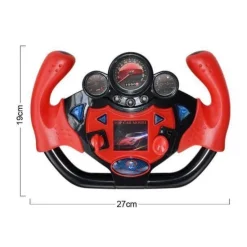 The Decor Haven Babyspielzeug-Auto-Lenkrad-Spielzeug – Elektrisches Simulationsspielset für Kinder