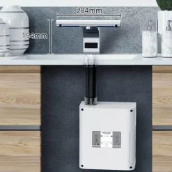 The Blissful Bath Badezimmer-Automatic Hand Dryer Faucet - 2-in-1 Hydro Jet Bathroom Fixture